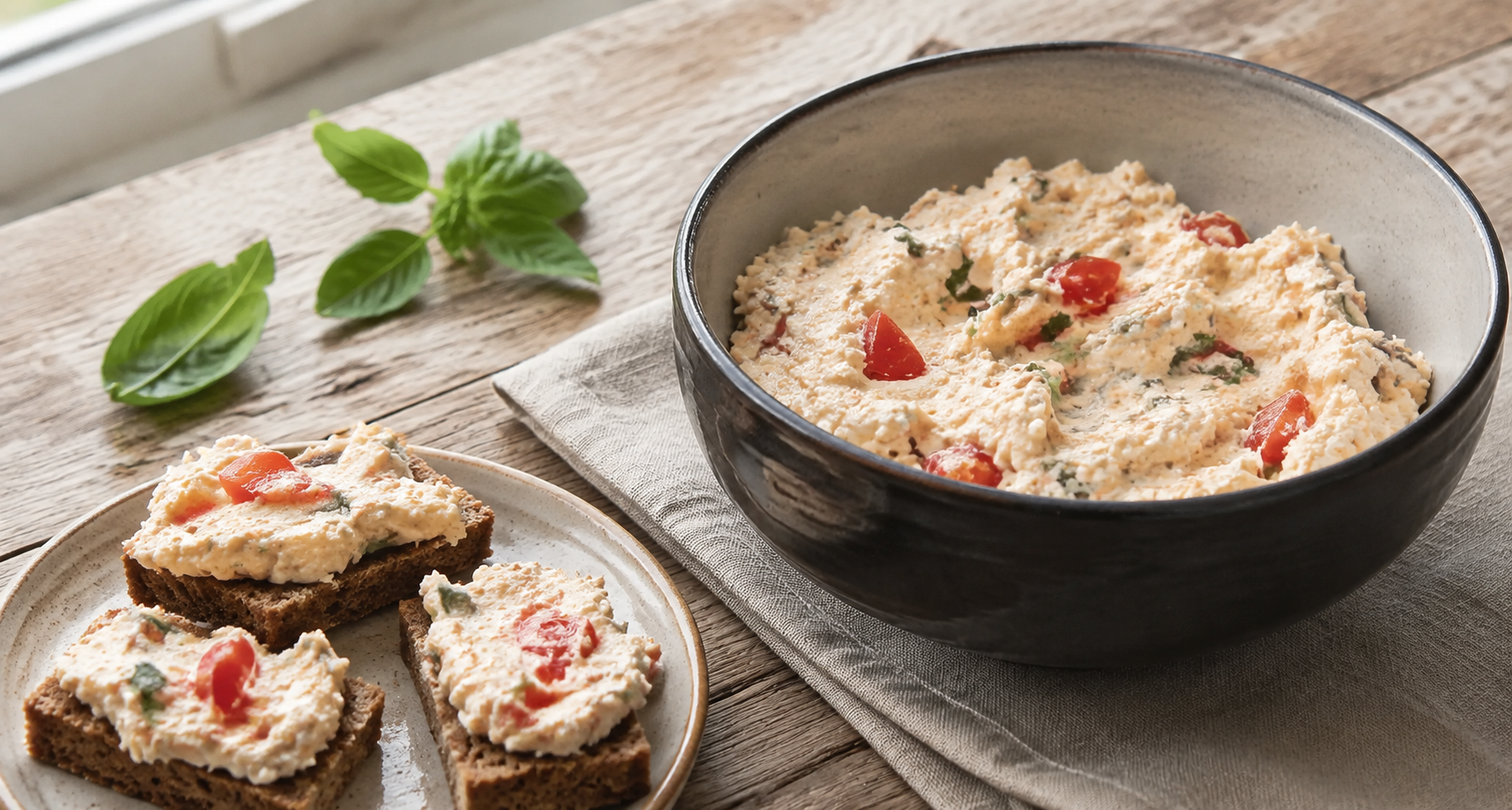 Gewürzter Fischkäse