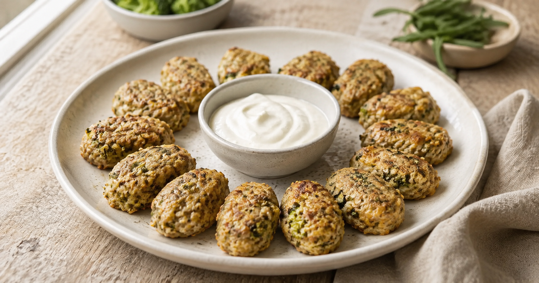 Brokkoli-Hähnchen-Nuggets