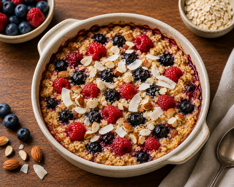 Gebackenes Beeren-Porridge