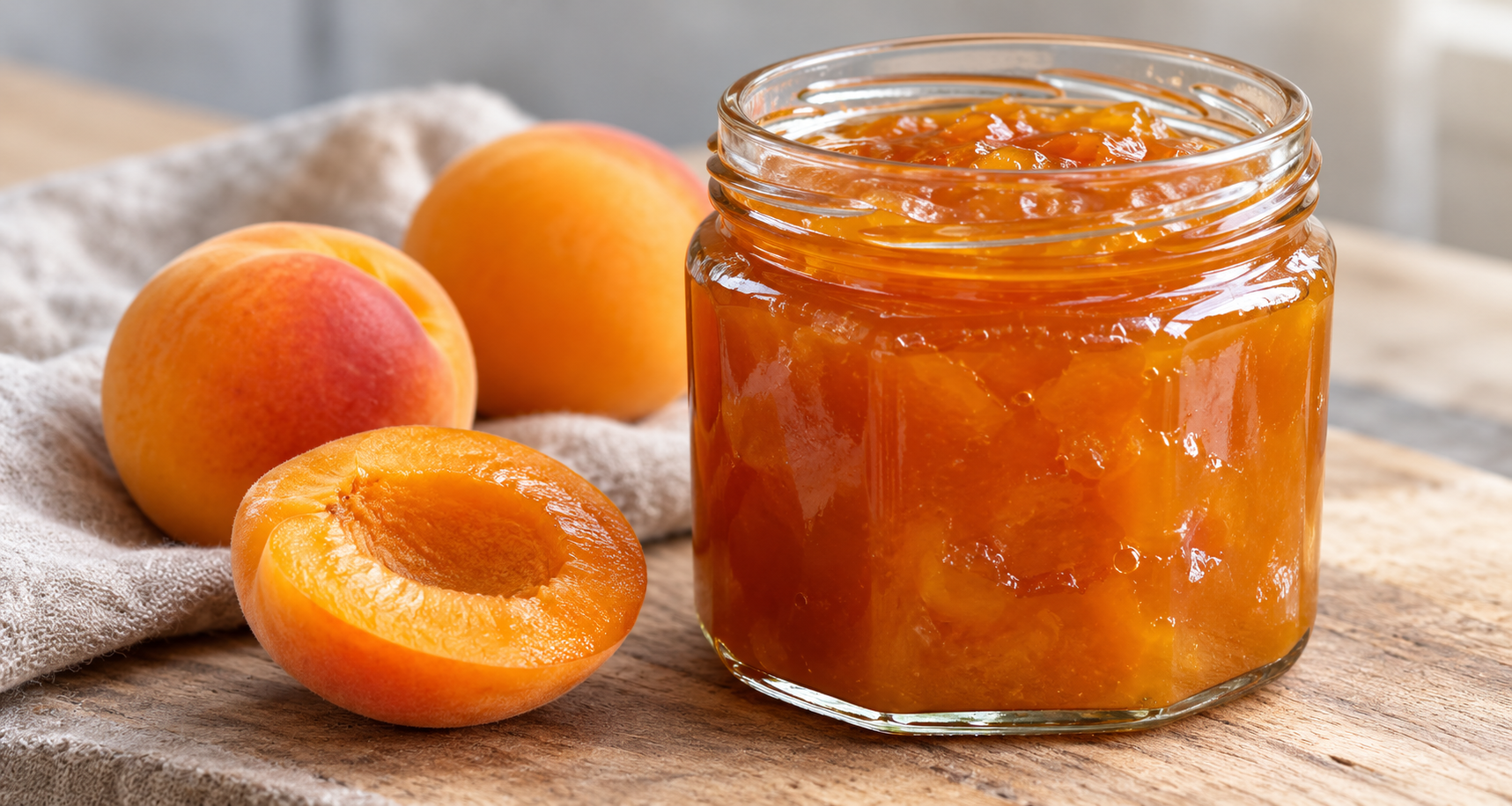 Marmelade aus Aprikosen ohne Gelierzucker – fertiges Gericht