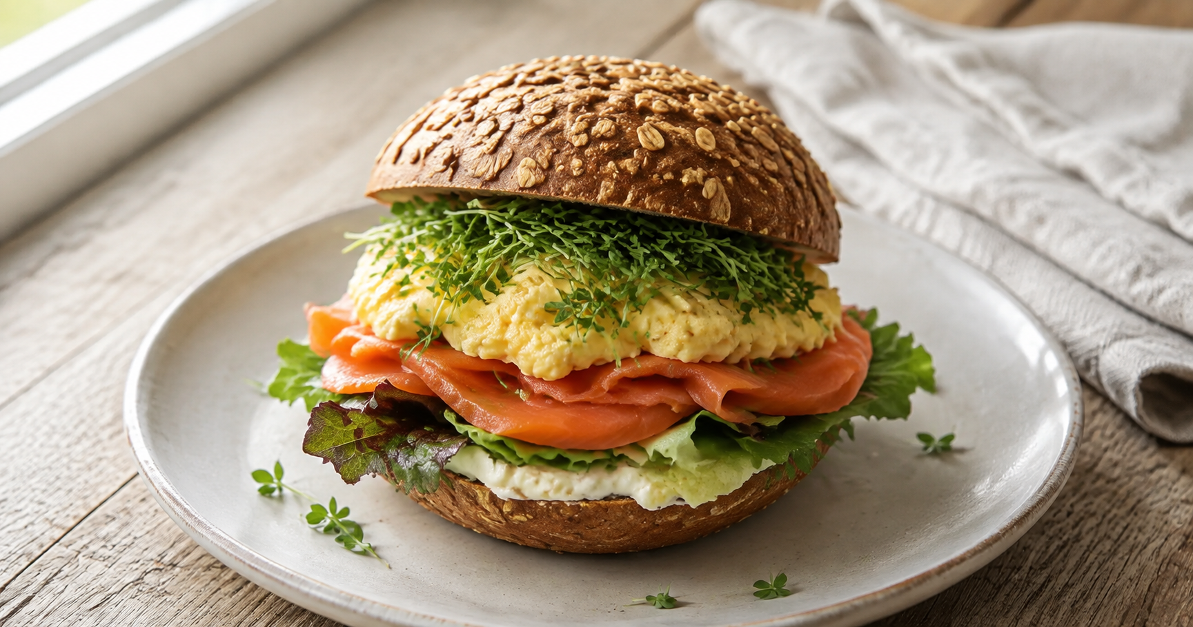 Lachs-Sandwich