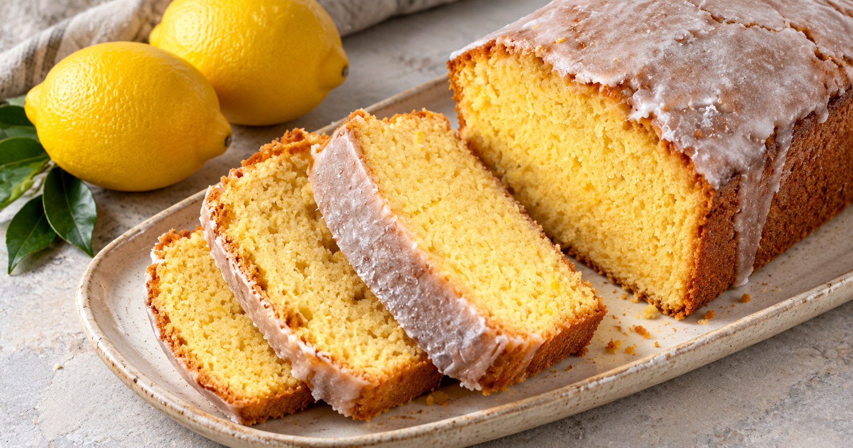 Kuchen mit Orangenlimonade – fertiges Gericht