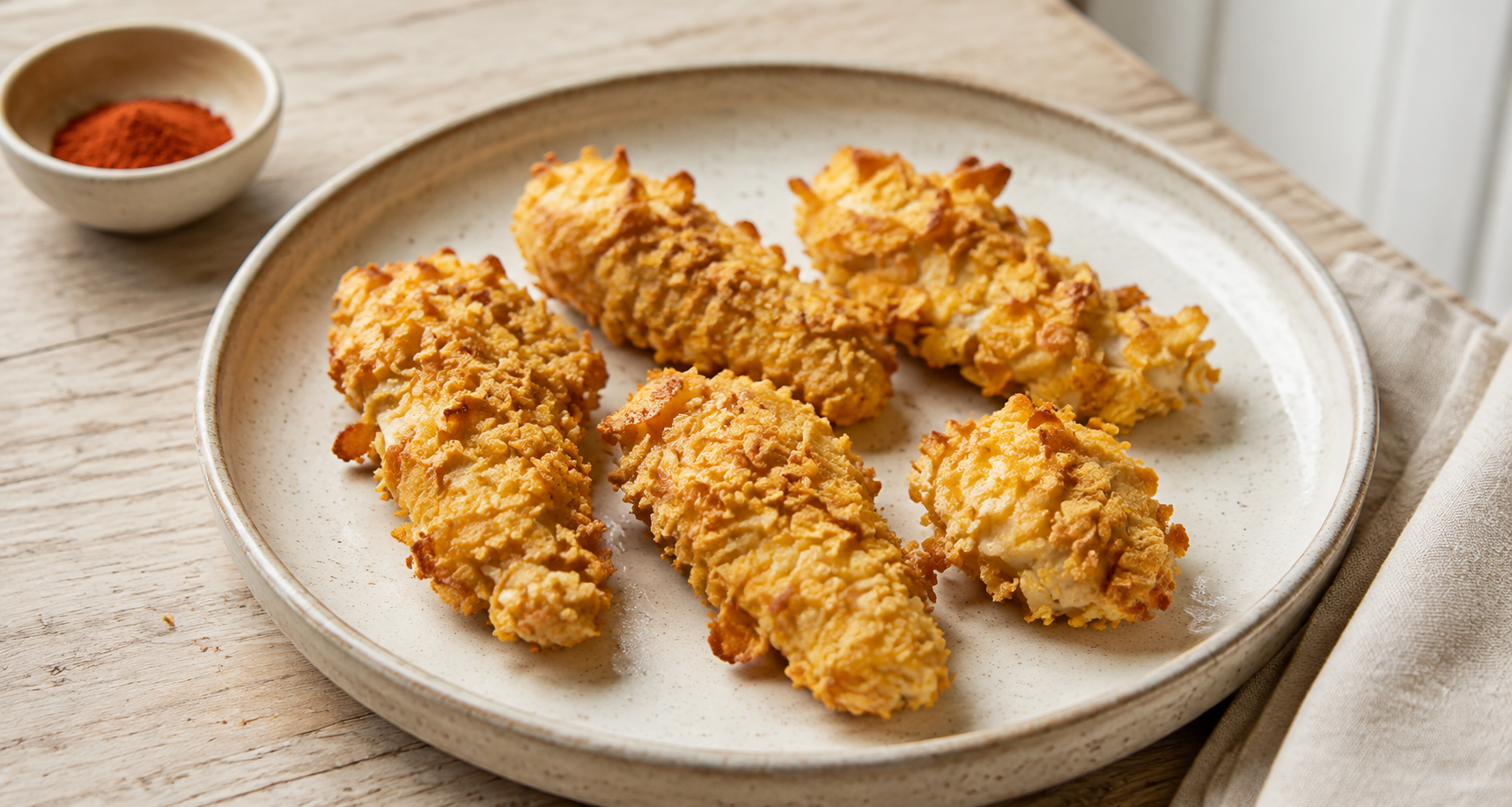 Chicken Nuggets mit Cornflakes-Panade