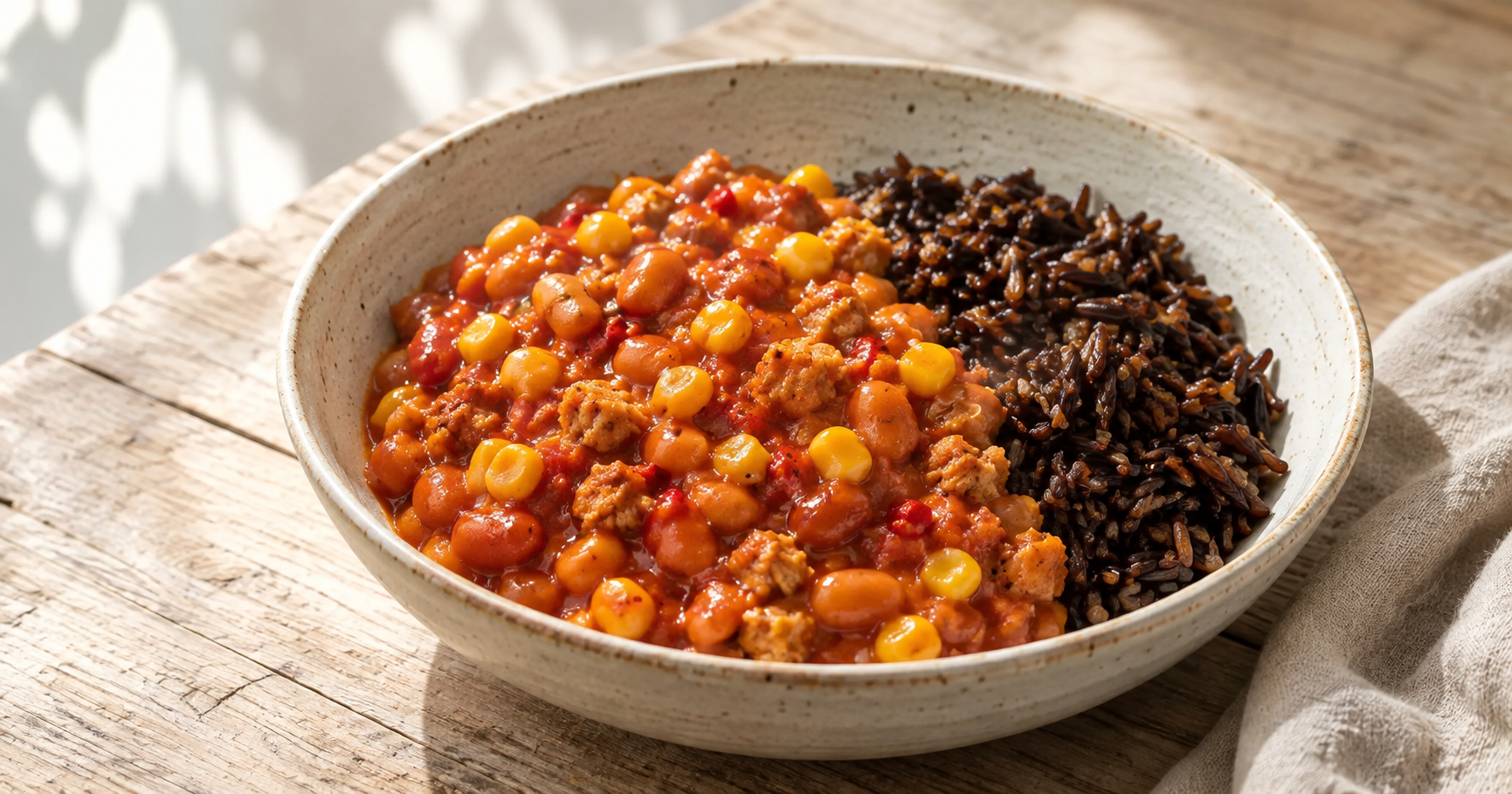 Warmes veganes Festival-Frühstück