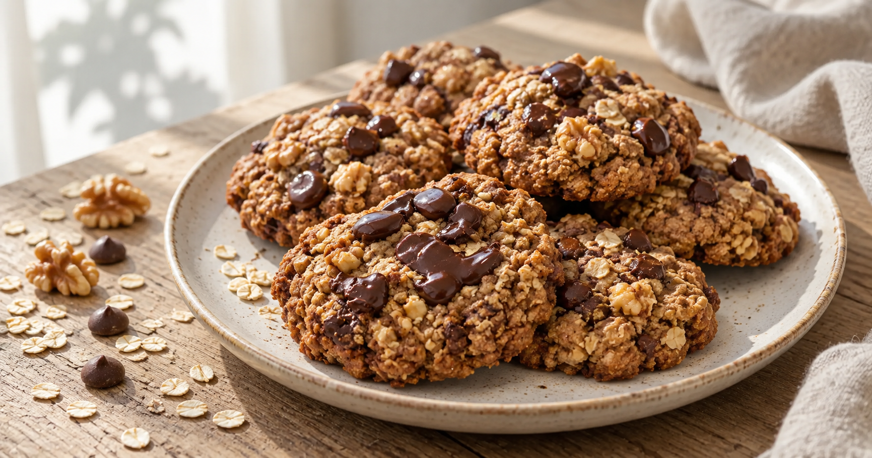 Vegane Schoko-Walnuss-Cookies