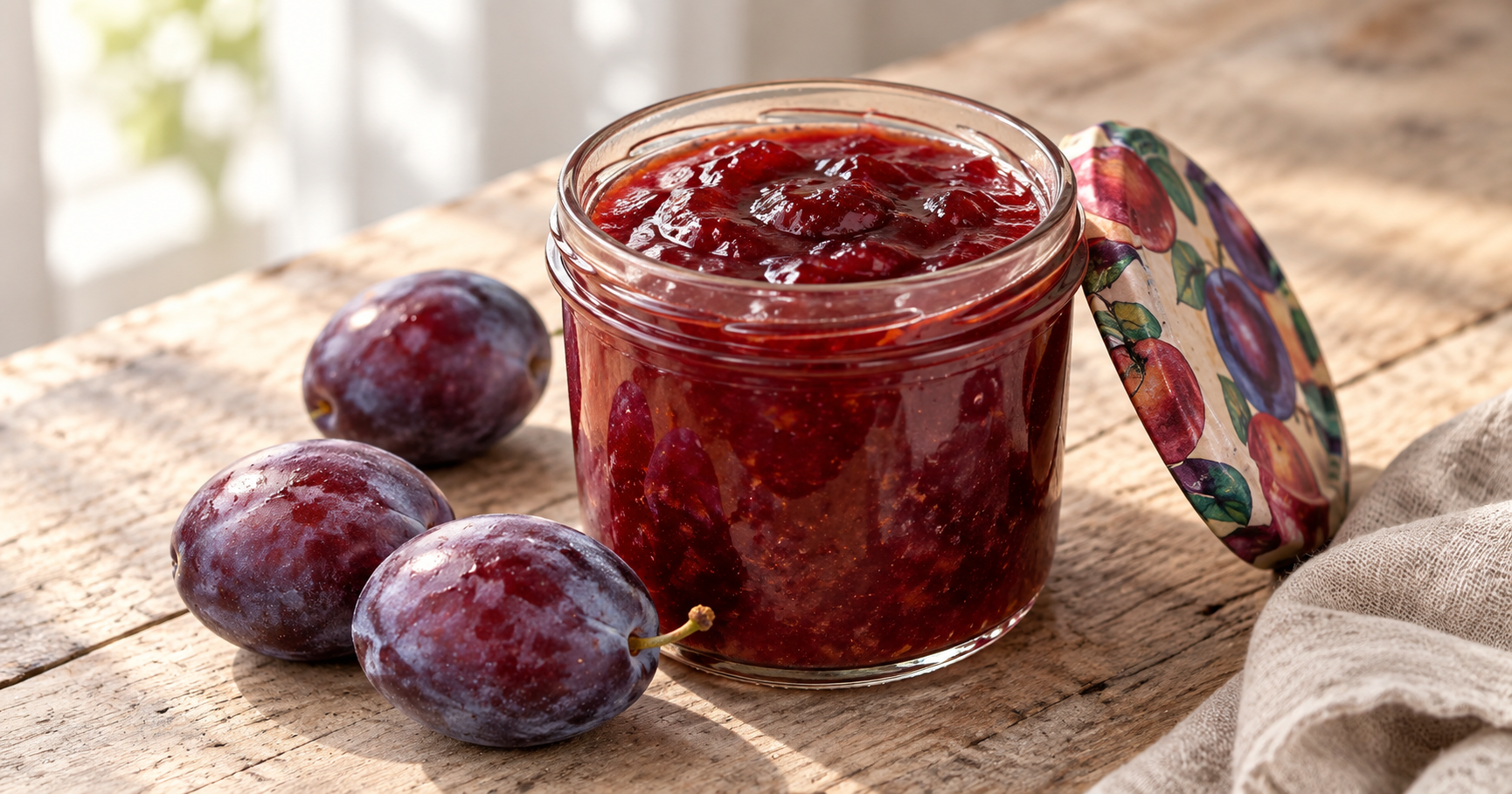 Zwetschgenmarmelade mit Birkenzucker
