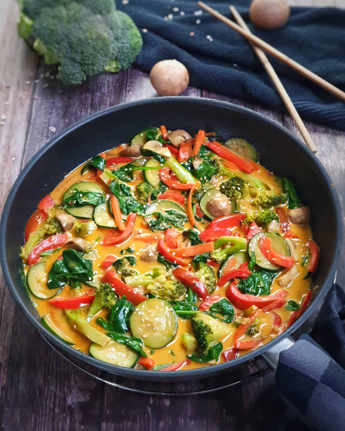 Gemüse Curry mit Kokosmilch