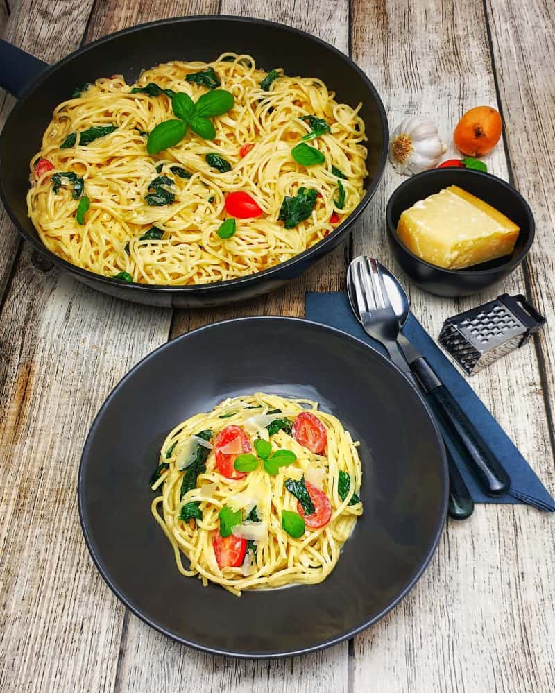 Schnelle Spaghetti-Pfanne