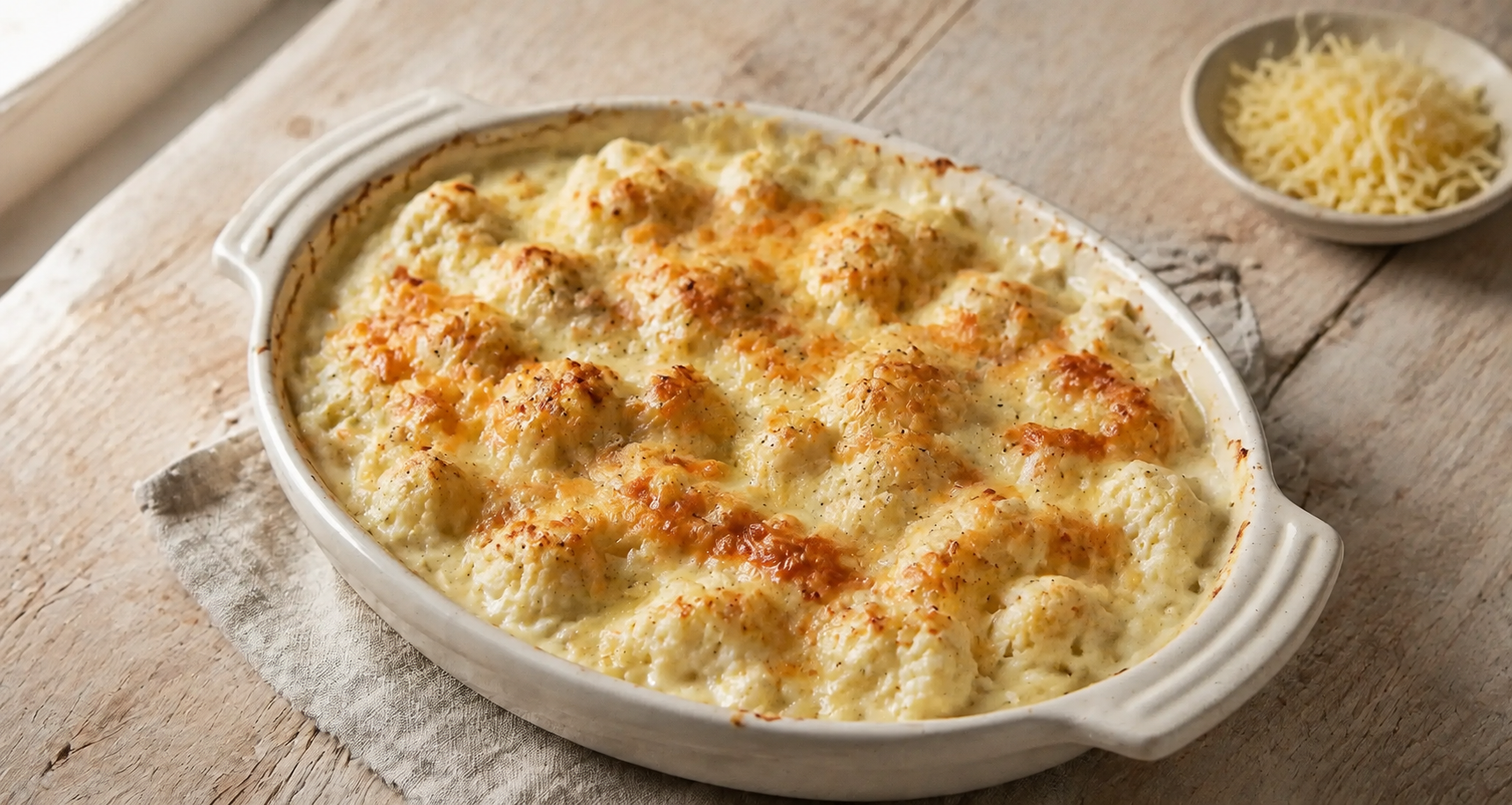 Blumenkohl-Bergkäse-Gratin