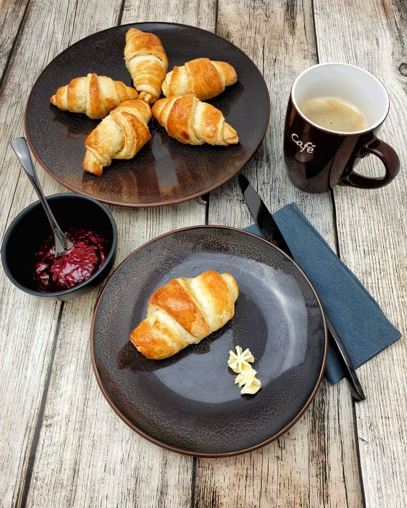 Croissants selber machen mit Plunderteig