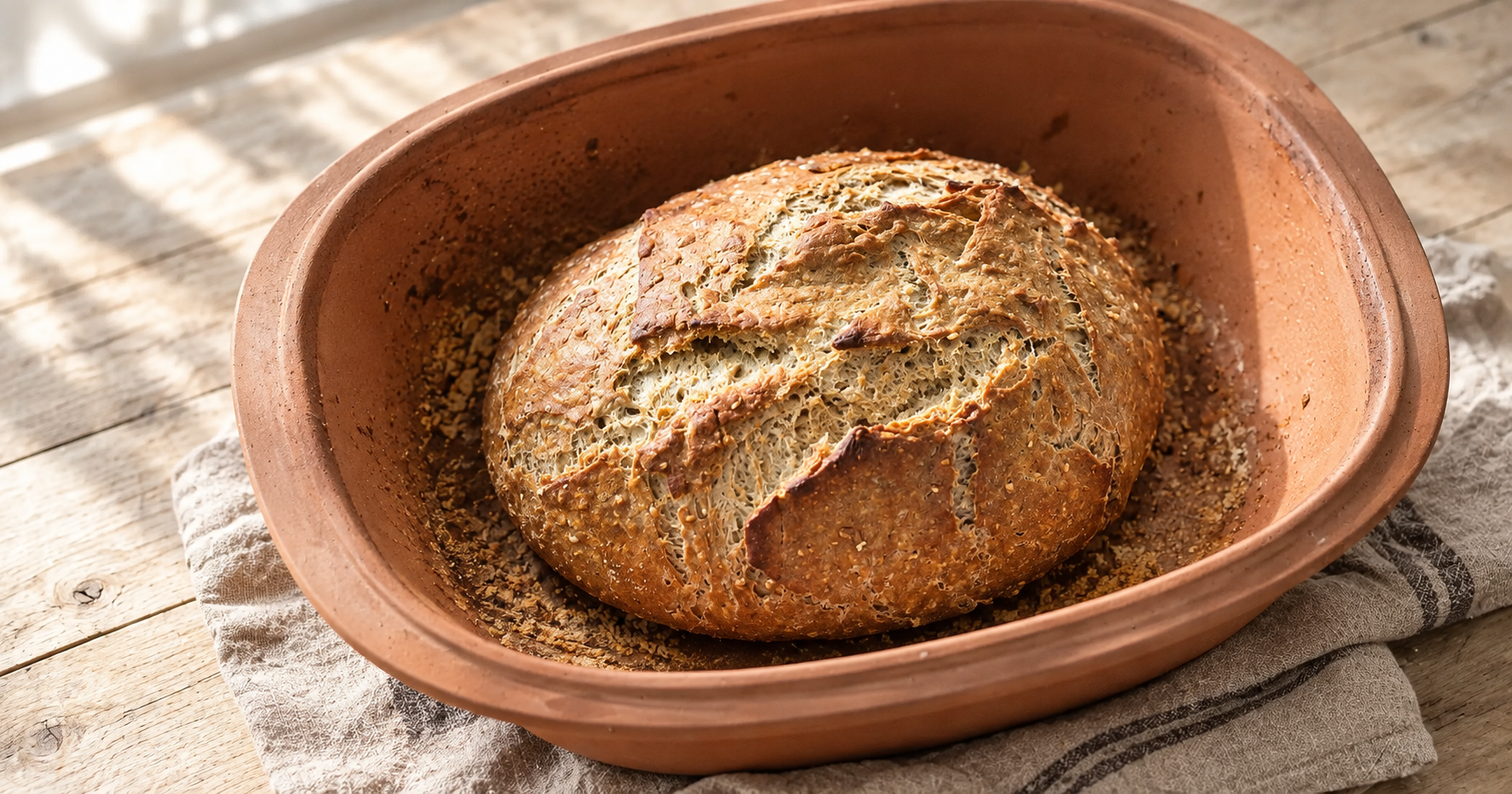 Bierbrot aus dem Römertopf