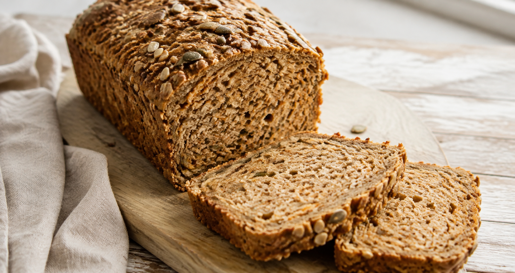 Vollkornbrot mit Möhren und Körnern