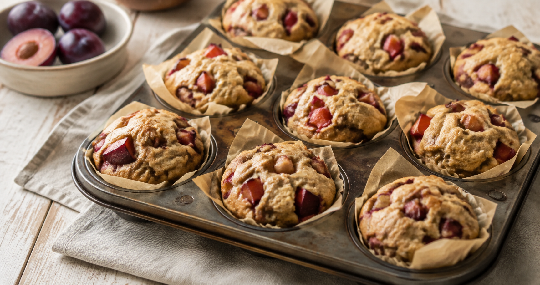 Pflaumenmuffins