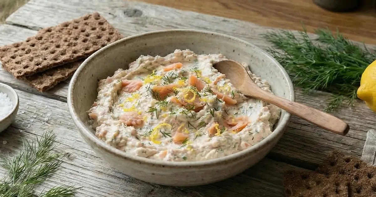 Räucherforellen-Aufstrich mit Zitrone und Dill