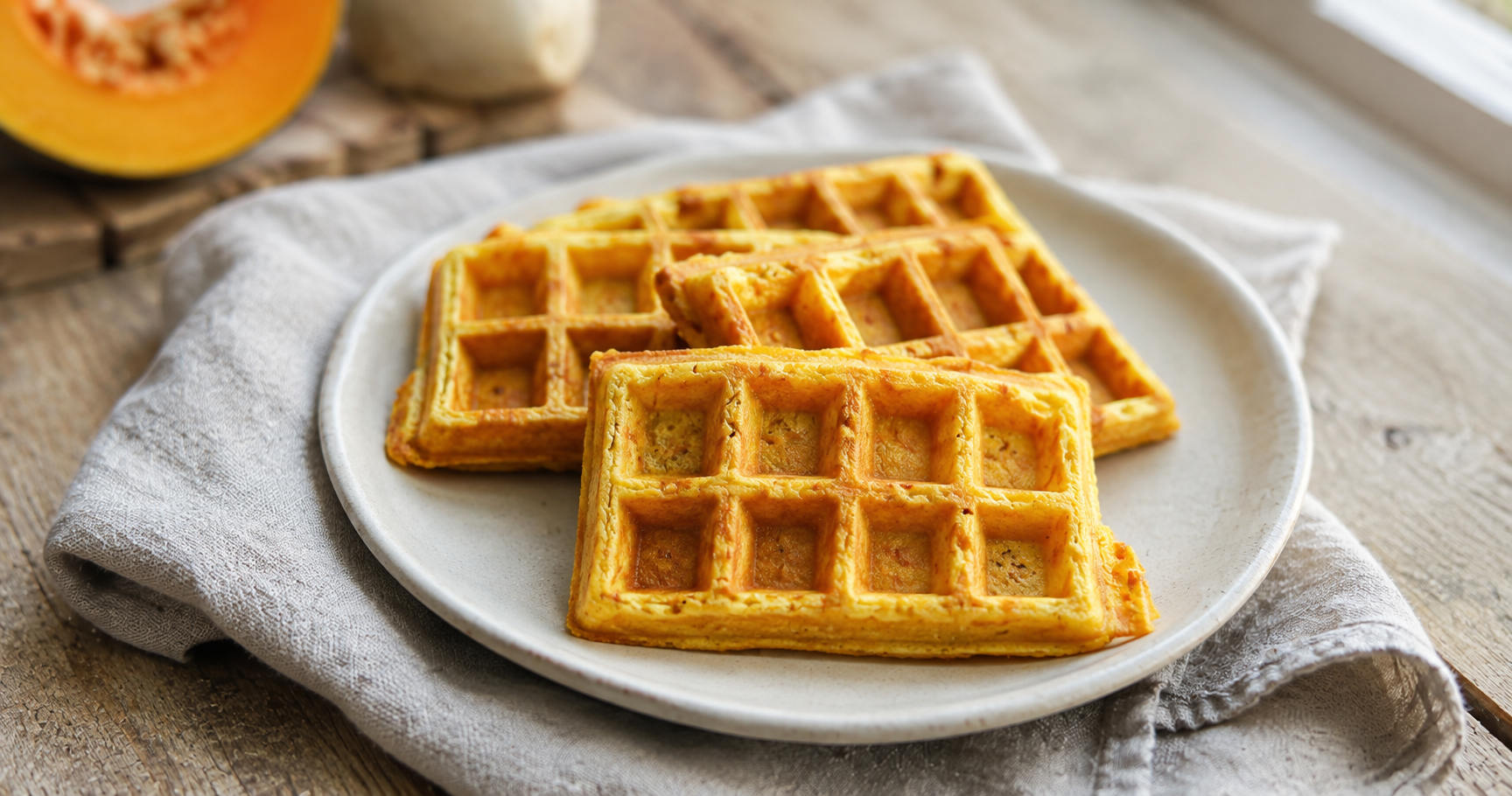 Kürbiswaffeln