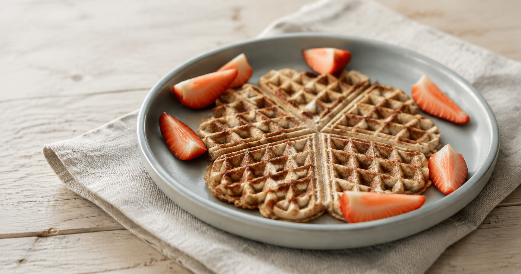 Waffeln ohne Zucker