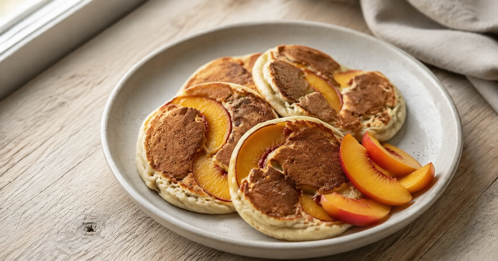 Pfirsich-Pfannkuchen